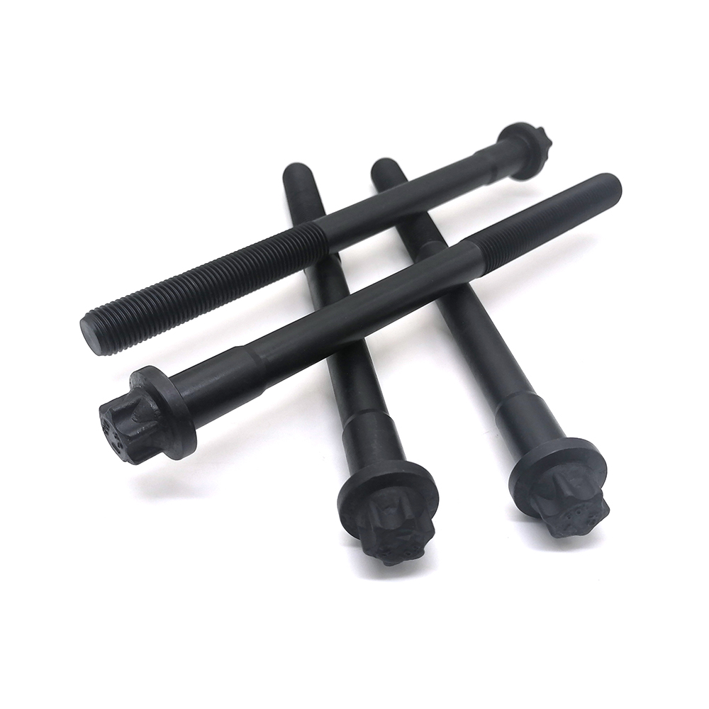 工厂生产六角法兰螺栓10.9···